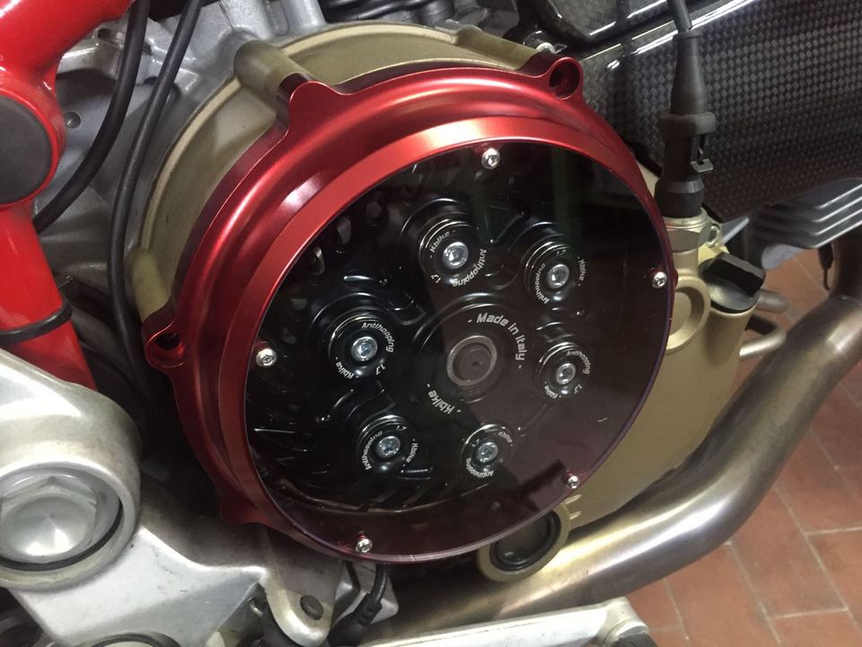 KBike Clear Dry Clutch Cover for Ducati's wth a slipper clutch KBike Clear Dry Clutch Cover for Ducati's wth a slipper clutch
